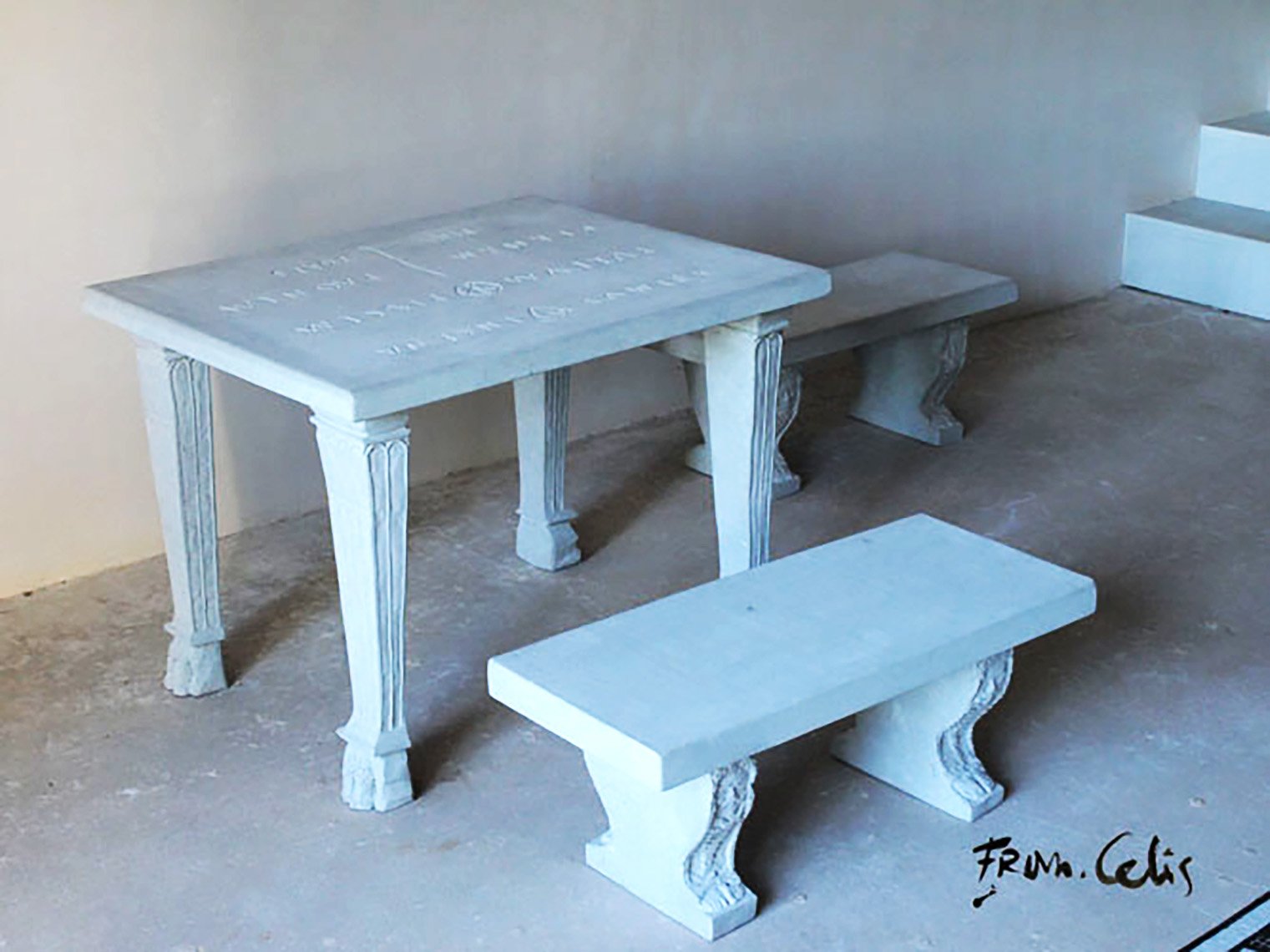 mesa romana piedra