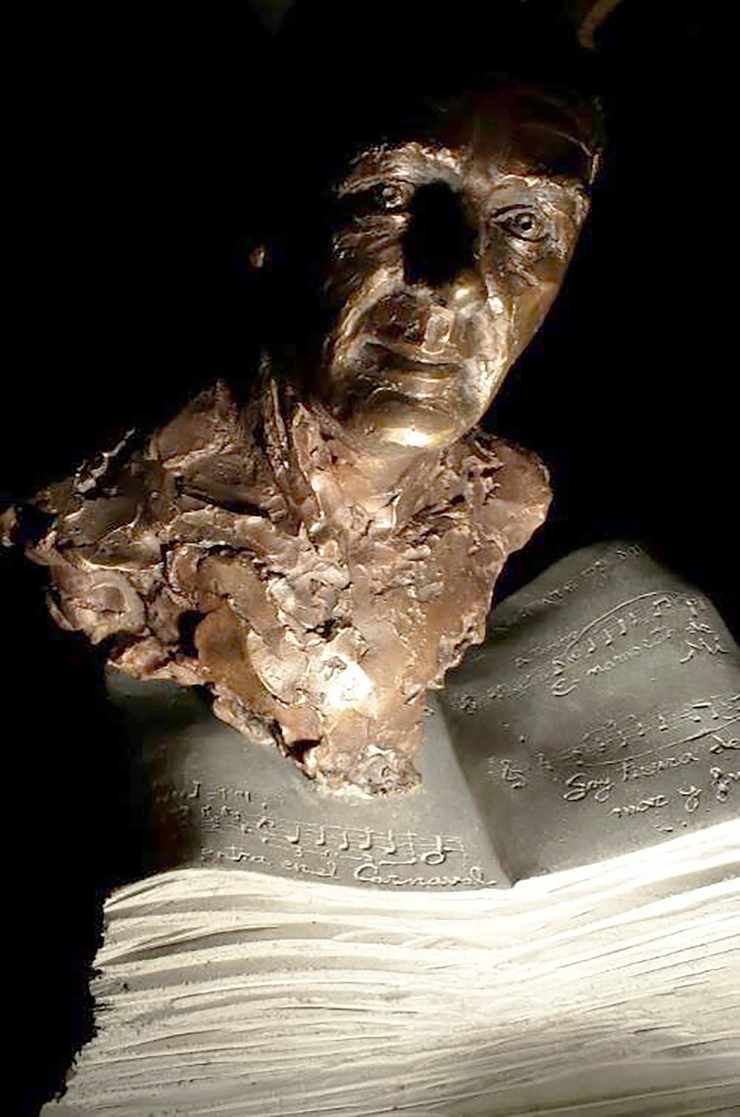 homenaje a Sindo saavedra una escultura muy sentida y que disfrute mucho haciendola